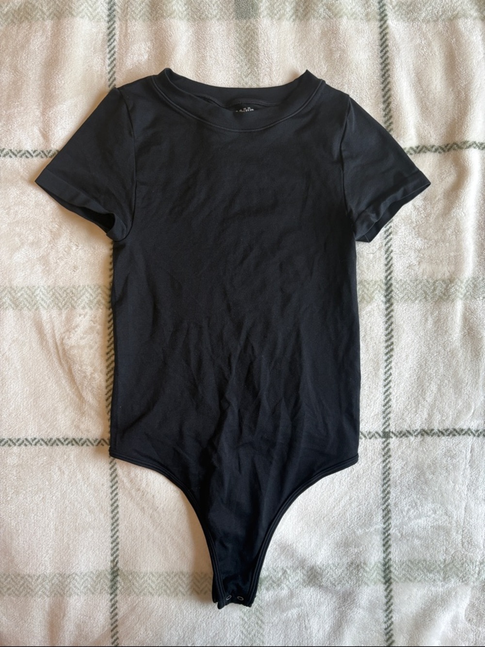 wild fable Black Short-Sleeve One-Piece Bodysuit